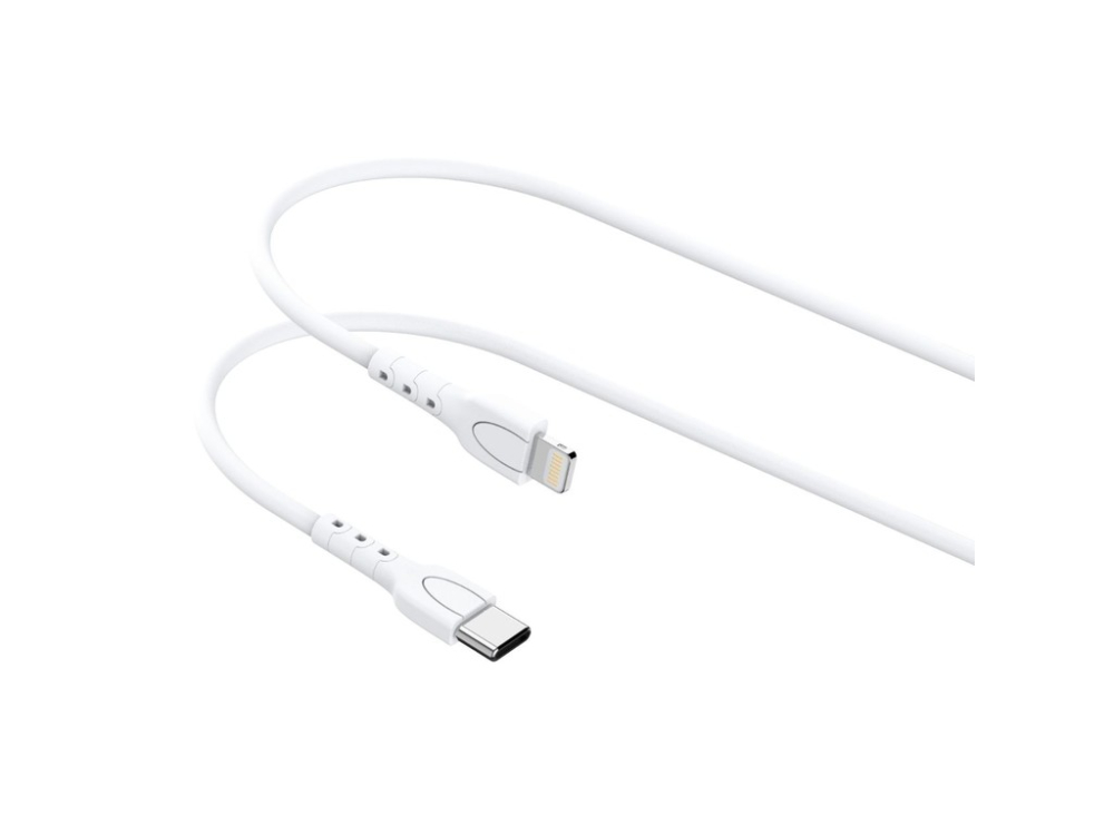 Lemontti Cablu Type-C la tip Lightning, 25W, 0.5m, Alb [1]