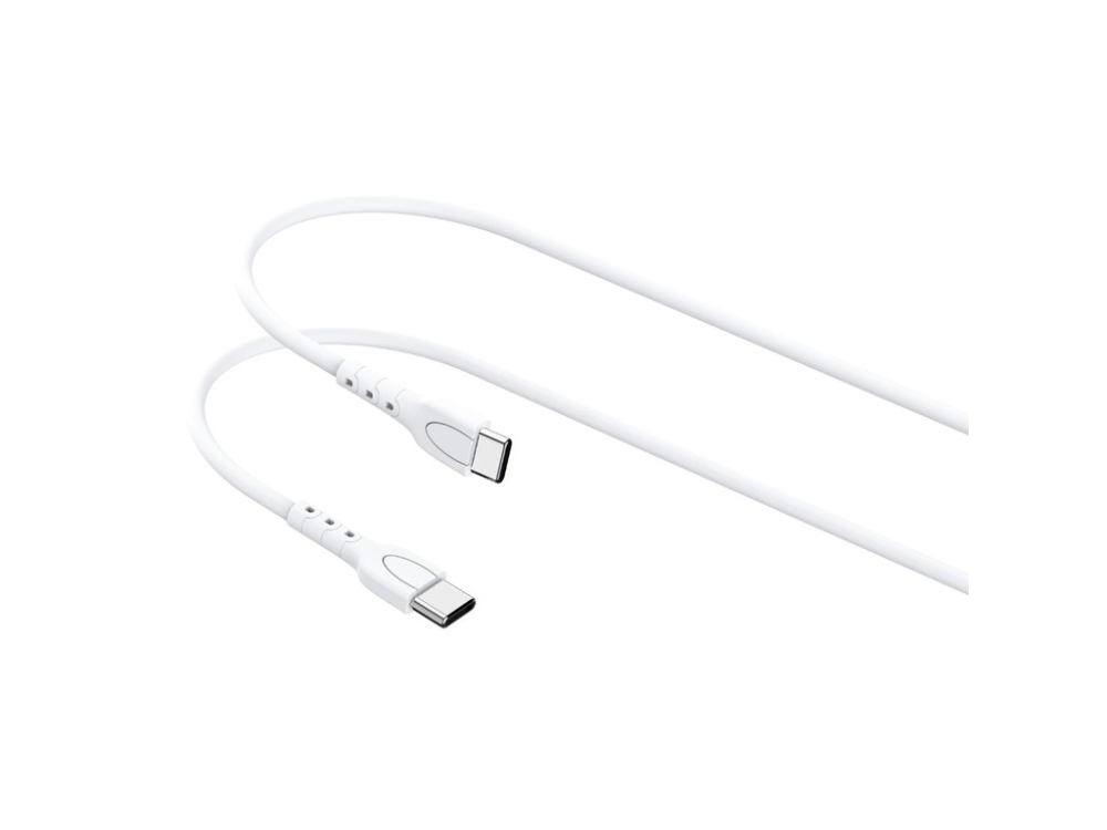 Lemontti Cablu Wind Fast Charge Type-C la Type-C, PD 65W, 0.5m, Alb [1]