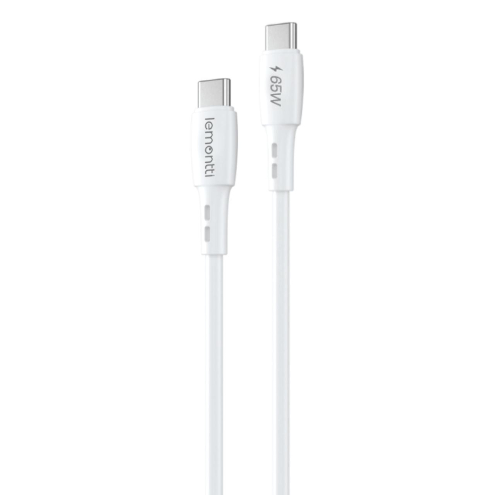 Lemontti Cablu Wind Fast Charge Type-C la Type-C, PD, 65W, 1.2m, Alb [7]