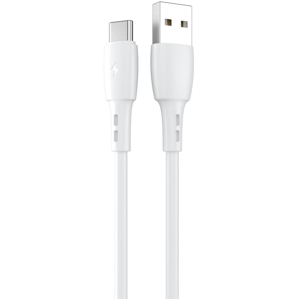Lemontti Cablu Wind Fast Charge USB-A la Type-C, 1.2m, Alb [2]