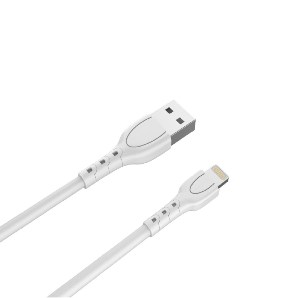 Lemontti Cablu Wind USB-A la tip Lightning, 1.2m, Alb [2]