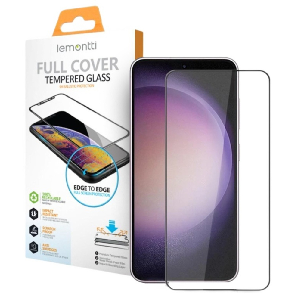 Lemontti Folie Sticla Full Fit Samsung Galaxy S23 FE Negru [7]