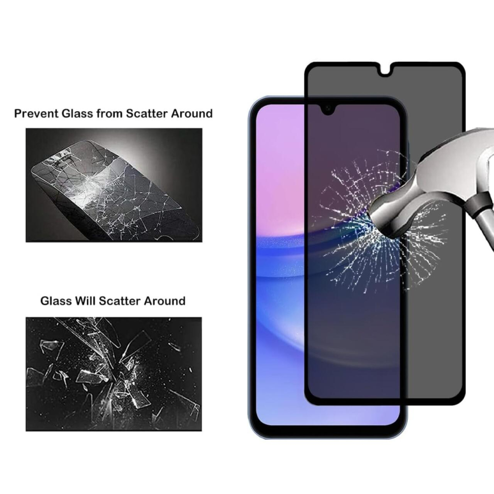 Lemontti Folie Sticla Privacy Full Fit Samsung Galaxy A15 Negru [2]