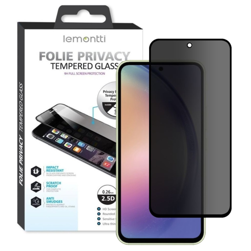 Lemontti Folie Sticla Privacy Full Fit Samsung Galaxy A54 5G Negru [6]