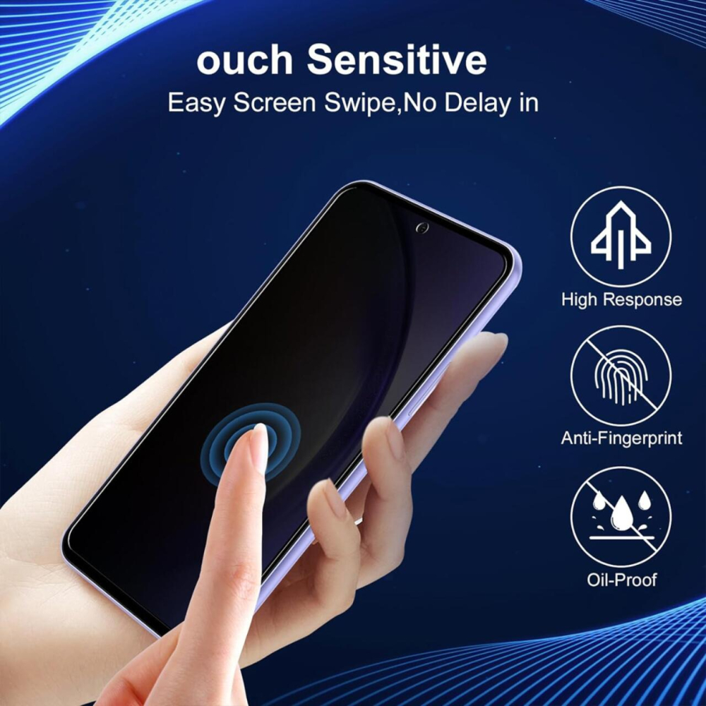 Lemontti Folie Sticla Privacy Full Fit Samsung Galaxy A54 5G Negru [3]