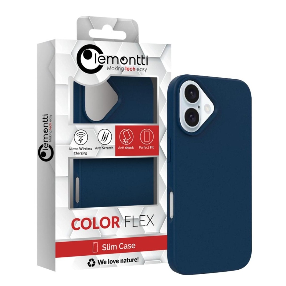 Lemontti Husa Biodegradabila Multiple Color Wheat MagSafe iPhone 16 Albastru [2]