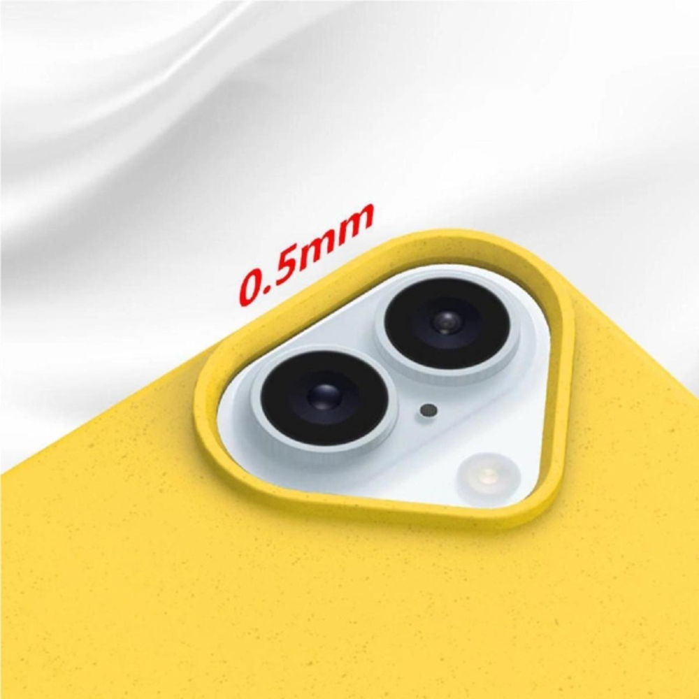 Lemontti Husa Biodegradabila Multiple Color Wheat MagSafe iPhone 16 Galben [2]