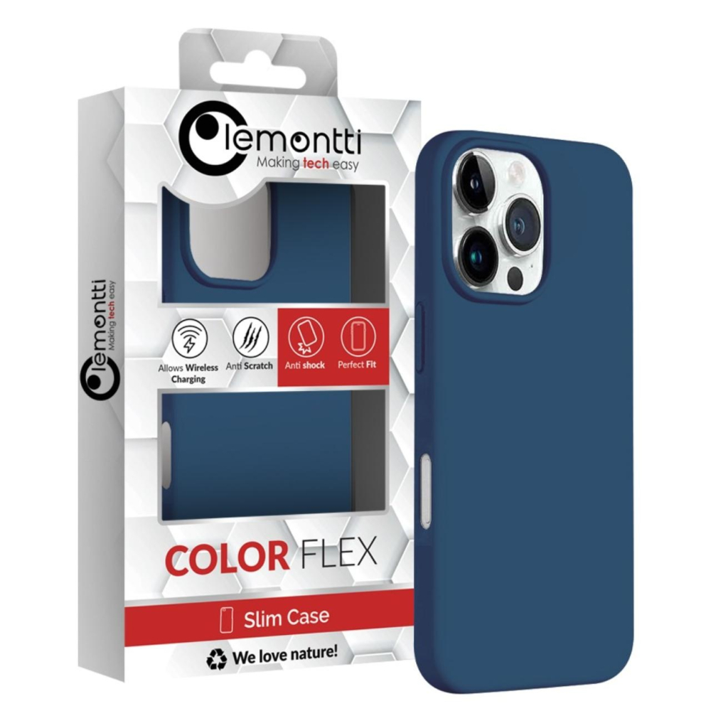 Lemontti Husa Biodegradabila Multiple Color Wheat MagSafe iPhone 16 Pro Albastru [2]