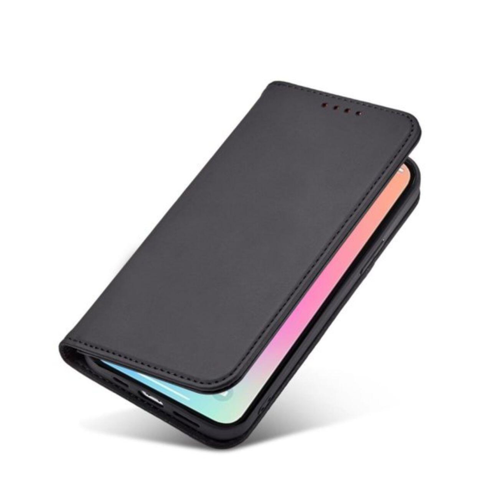Lemontti Husa Book Magnet Card iPhone 14 Pro, cu suport portofel, Negru [3]