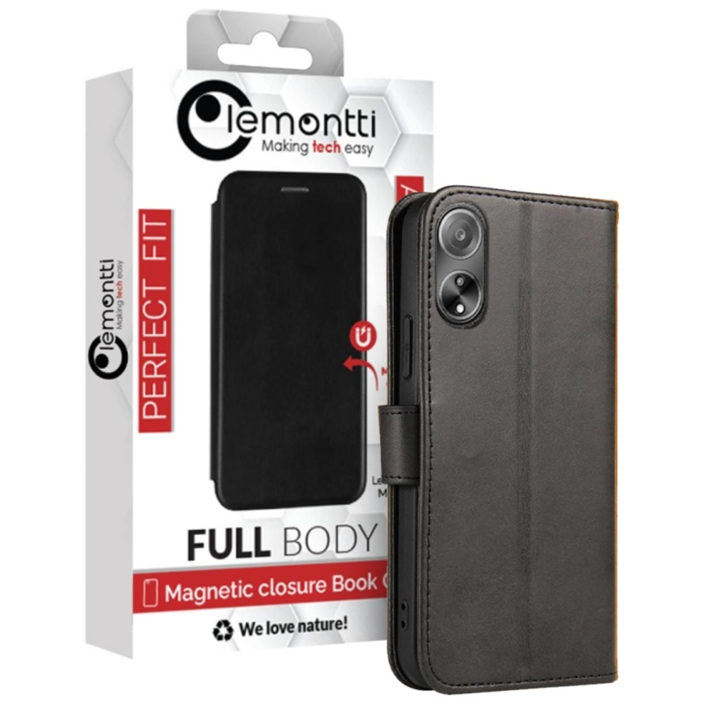 Lemontti Husa Book Magnetic Wallet Oppo A98 Negru [9]