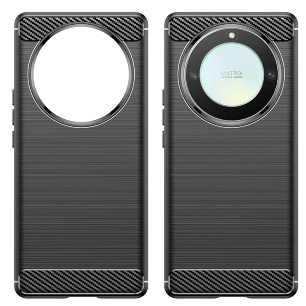 Lemontti Husa Carbon Case Flexible Honor Magic6 Lite Negru [2]