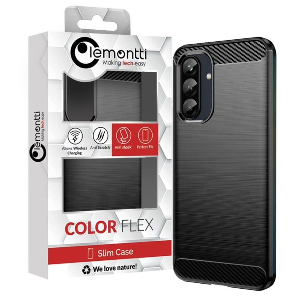 Lemontti Husa Carbon Case Flexible Samsung Galaxy A37 Negru [5]