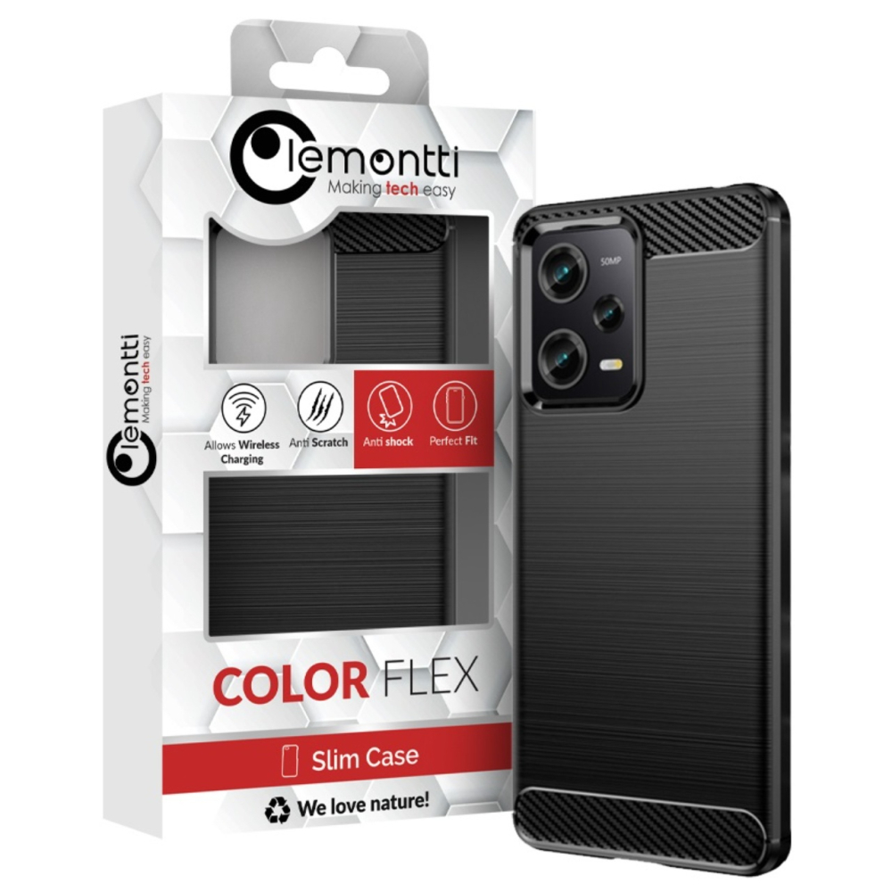 Lemontti Husa Carbon Case Flexible Xiaomi Redmi Note 12 Pro / Poco X5 Pro 5G Negru [7]