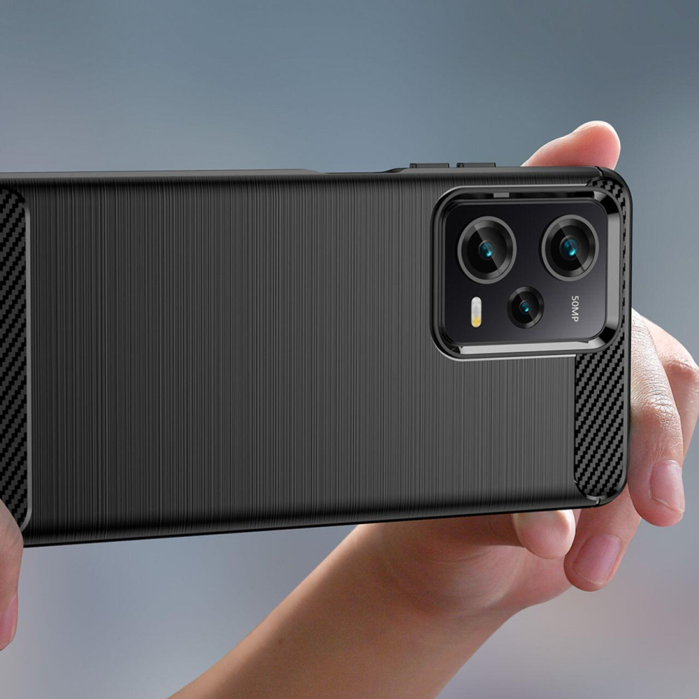 Lemontti Husa Carbon Case Flexible Xiaomi Redmi Note 12 Pro / Poco X5 Pro 5G Negru [3]