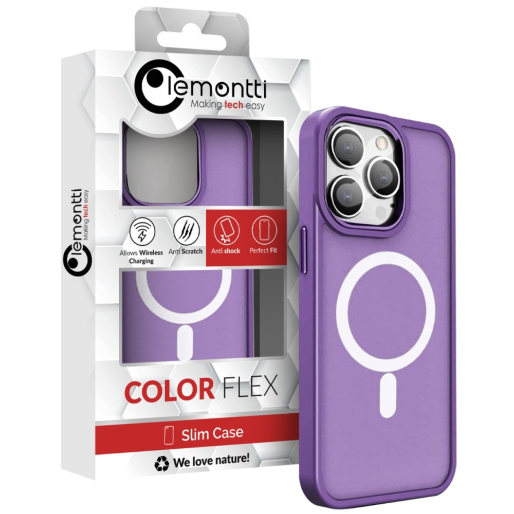 Lemontti Husa Color Matte MagSafe iPhone 15 Pro Max Mov [2]