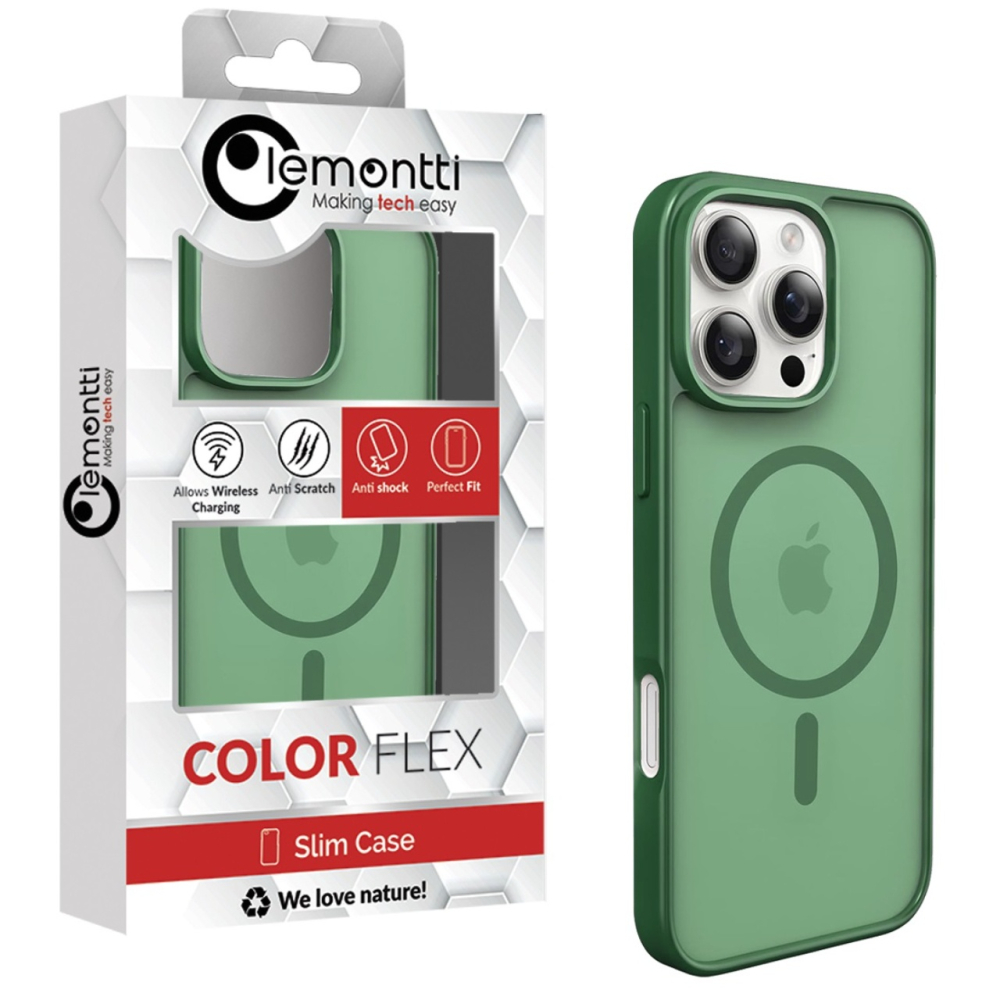 Lemontti Husa EliteGuard Magsafe iPhone 16 Pro Verde [3]