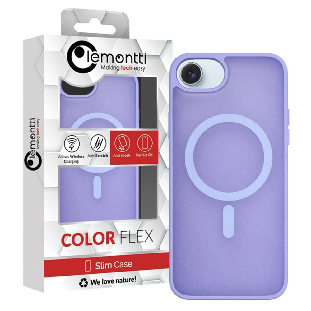 Lemontti Husa EliteGuard Magsafe iPhone 17e / iPhone 16e Lila [3]