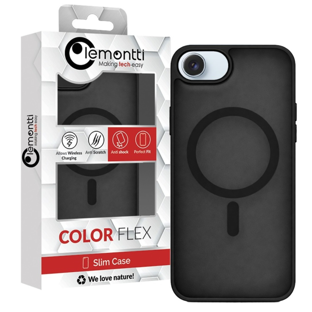 Lemontti Husa EliteGuard Magsafe iPhone 17e / iPhone 16e Negru [3]