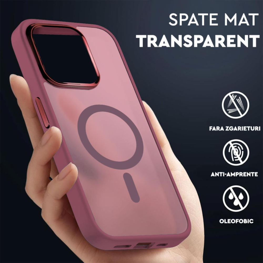 Lemontti Husa Guardian Magsafe iPhone 15 Pro Max Transparent / Violet [2]