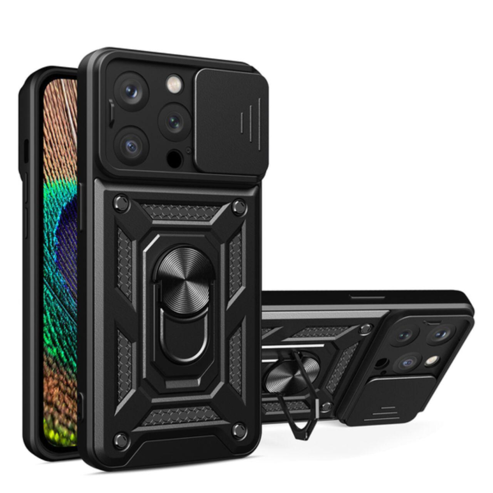 Lemontti Husa Hybrid Armor CamShield iPhone 14 Pro Negru [6]