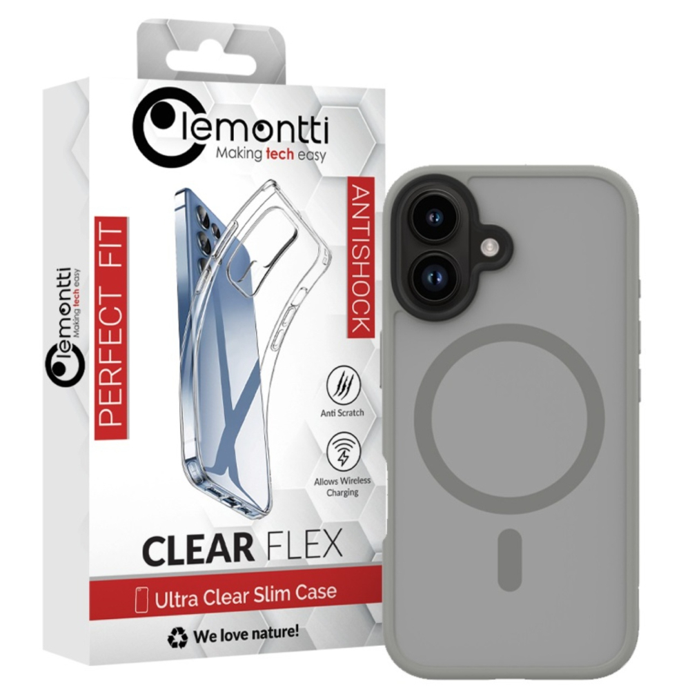 Lemontti Husa Hybrid MagSafe iPhone 16 Gri [4]