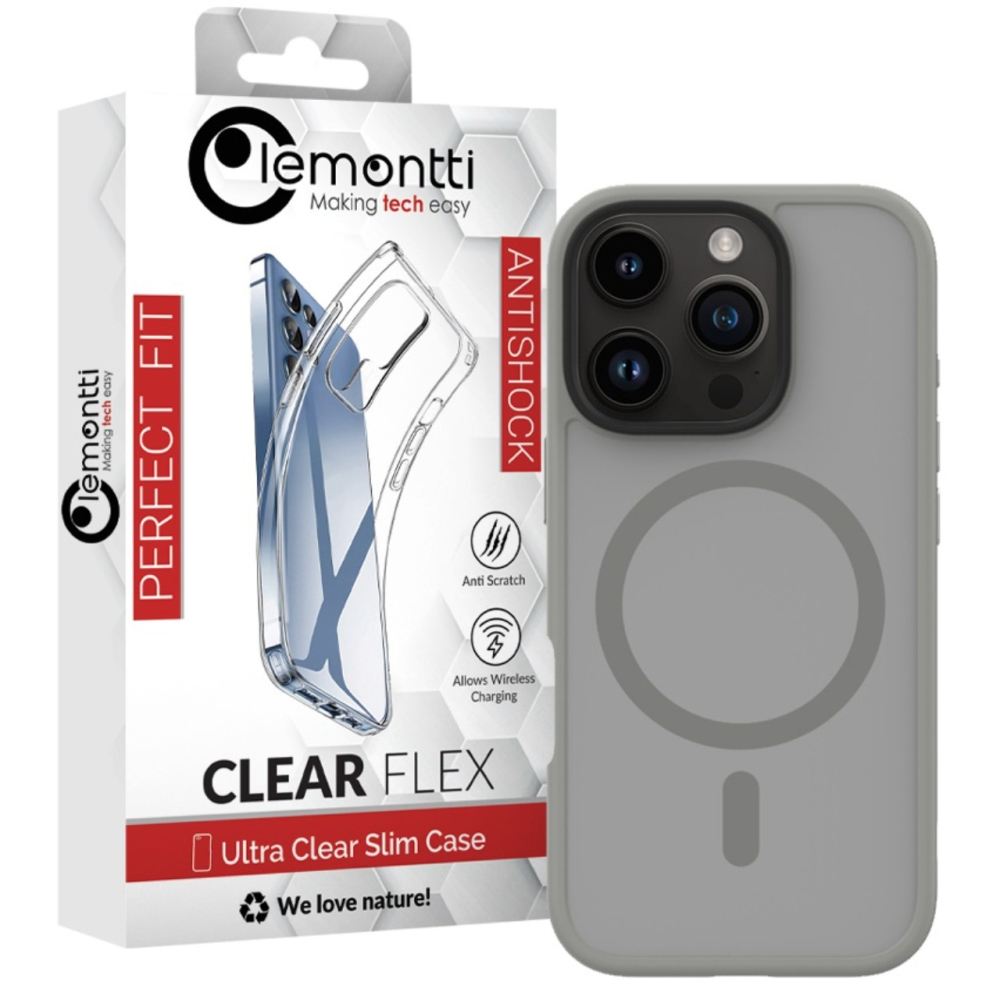 Lemontti Husa Hybrid MagSafe iPhone 16 Pro Gri [4]