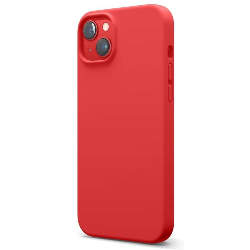 Lemontti Husa Liquid Silicon MagCharge iPhone 14 Plus Rosu (protectie 360°, material fin, captusit cu microfibra) [3]