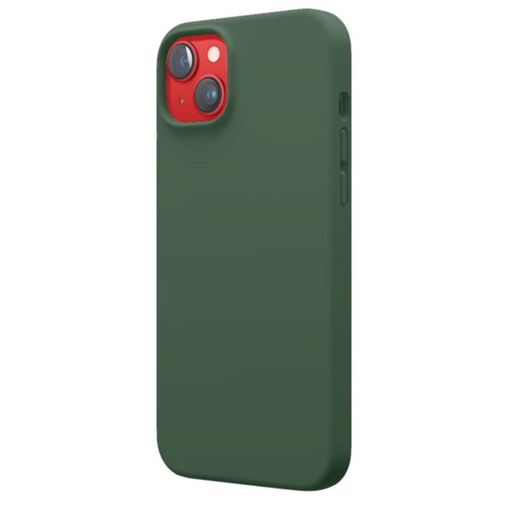Lemontti Husa Liquid Silicon MagCharge iPhone 14 Verde (protectie 360°, material fin, captusit cu microfibra) [3]