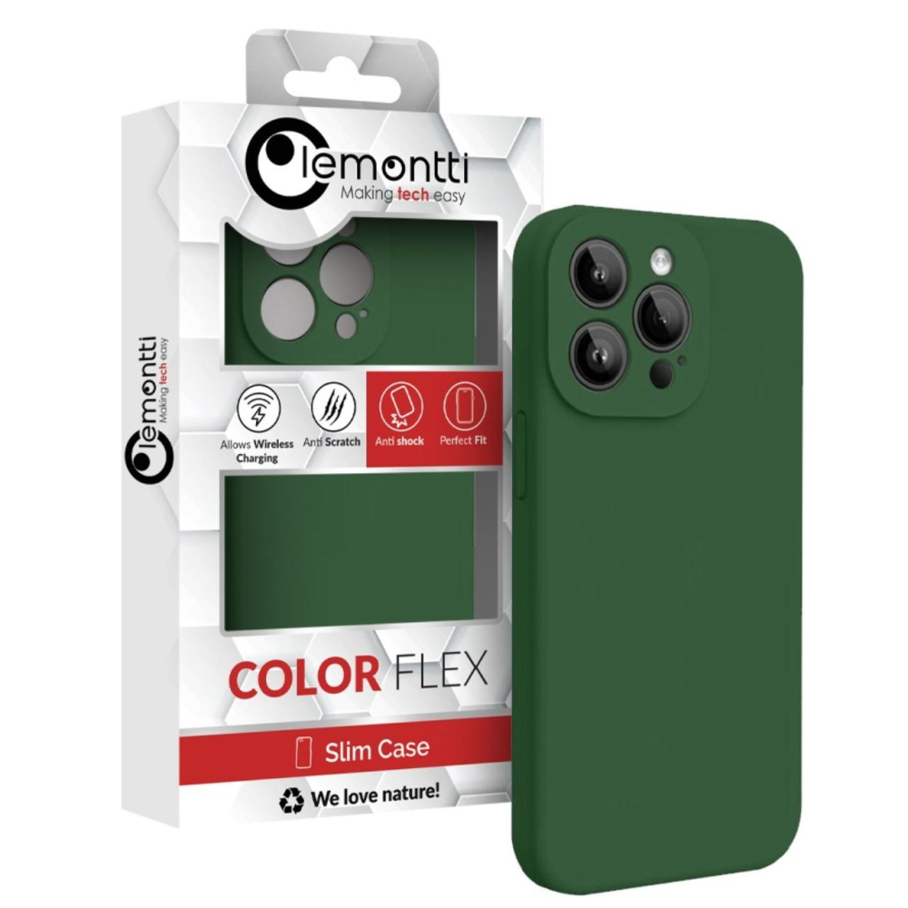 Lemontti Husa Liquid Silicon MagCharge iPhone 15 Pro Max Verde (protectie 360°, material fin, captusit cu microfibra) [6]