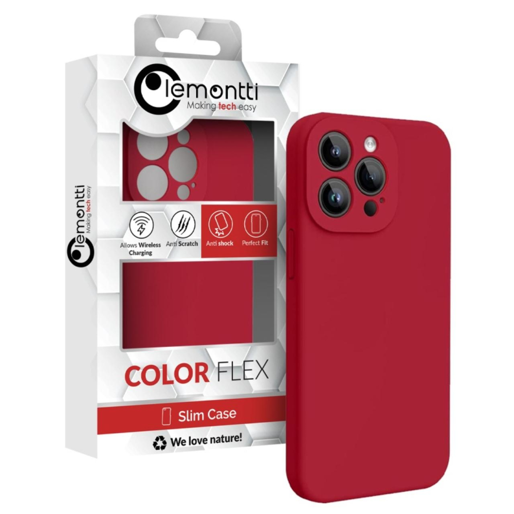 Lemontti Husa Liquid Silicon MagCharge iPhone 15 Pro Visiniu (protectie 360°, material fin, captusit cu microfibra) [5]