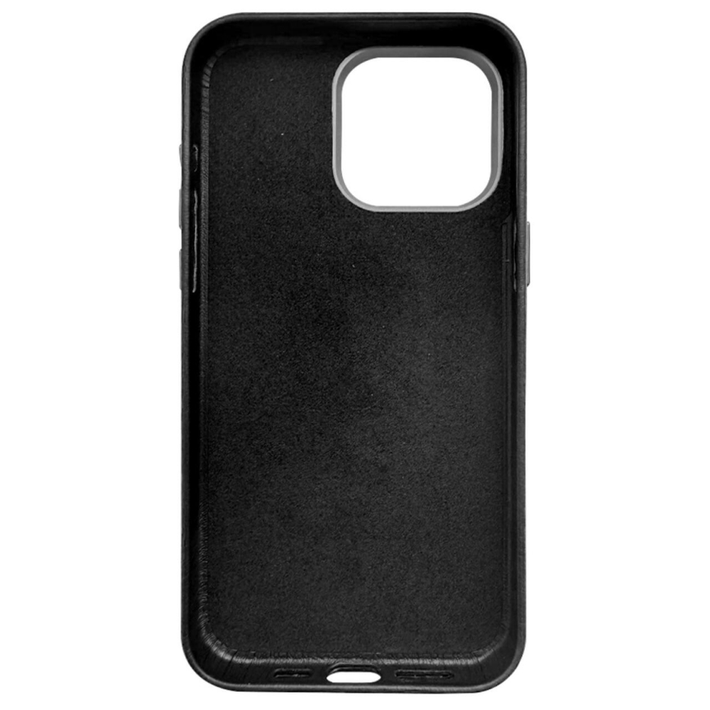 Lemontti Husa Piele MagSafe iPhone 15 Pro Max Negru [2]