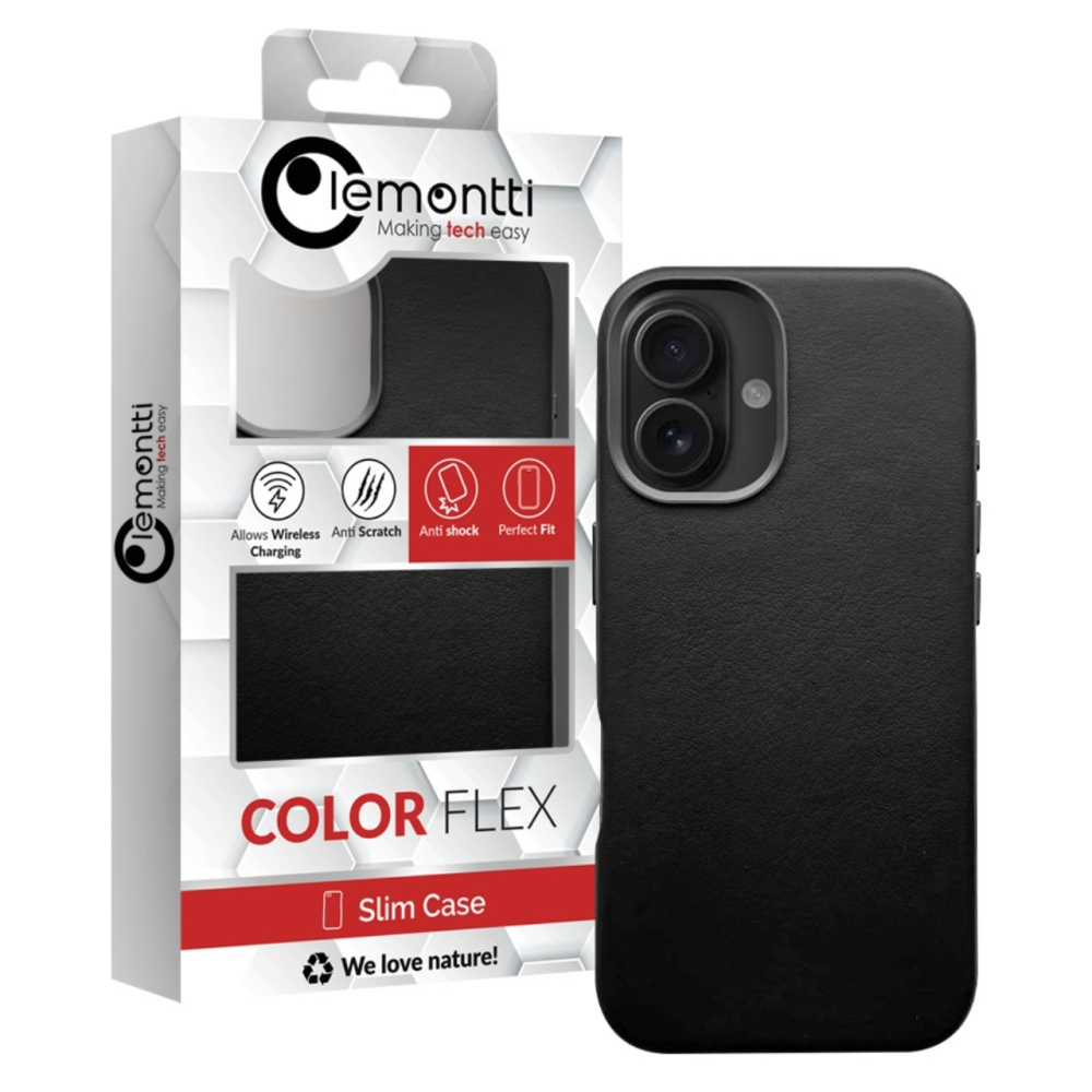 Lemontti Husa Piele MagSafe iPhone 16 Negru [3]