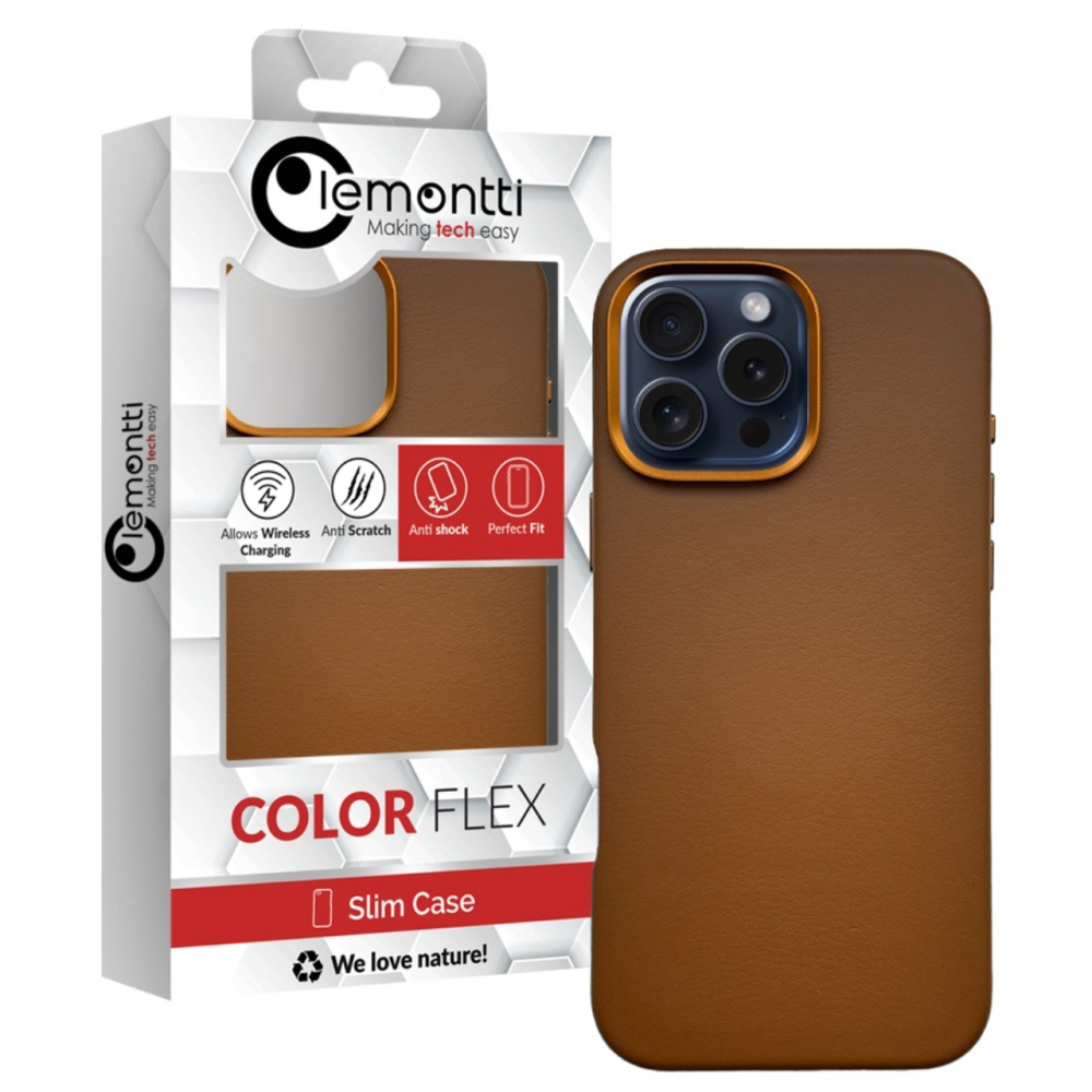 Lemontti Husa Piele MagSafe iPhone 16 Pro Maro [3]