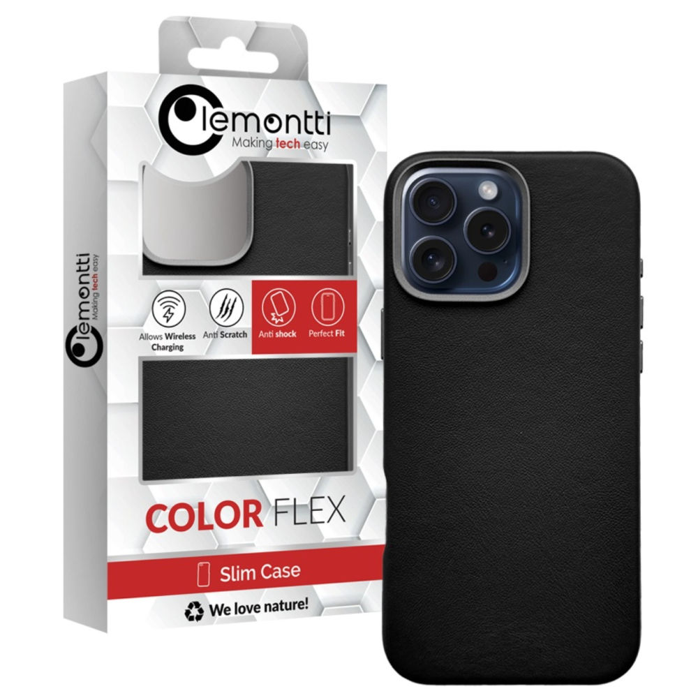 Lemontti Husa Piele MagSafe iPhone 16 Pro Max Negru [3]