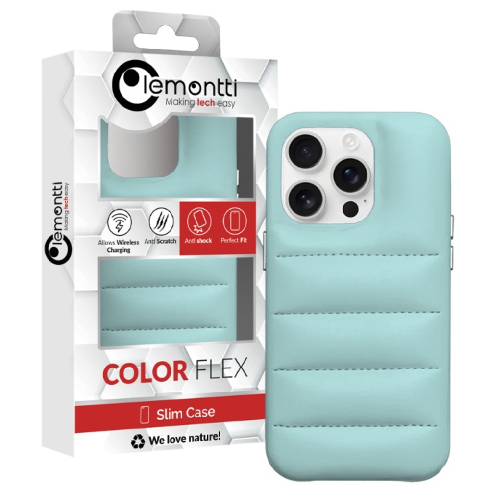 Lemontti Husa Puffer iPhone 16 Pro cu finisaj mat, Fistic [3]