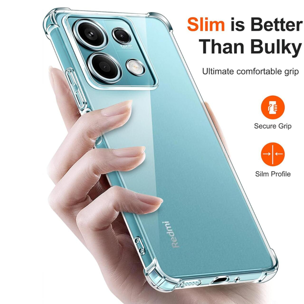 Lemontti Husa Shockproof Silicon Xiaomi Redmi Note 13 5G Transparent [2]