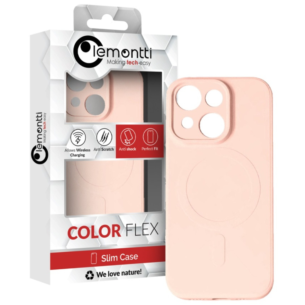 Lemontti Husa Silicon iPhone 15 MagSafe Roz [2]