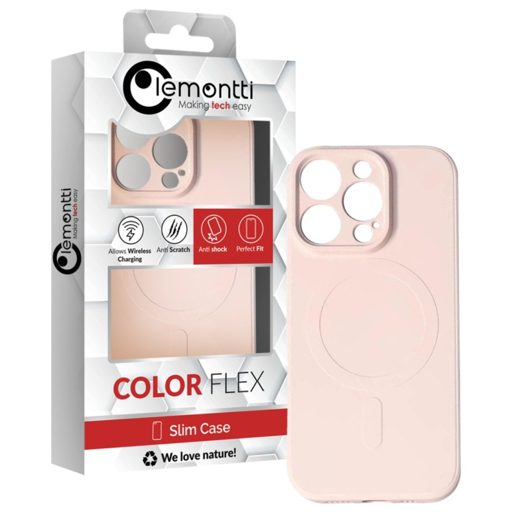 Lemontti Husa Silicon iPhone 15 Pro MagSafe Roz [4]