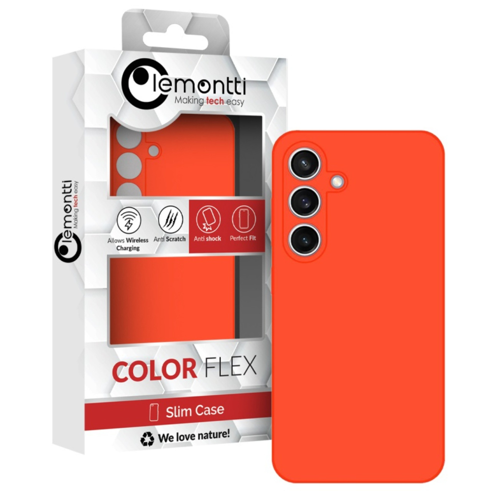 Lemontti Husa Silicon Premium Samsung Galaxy A05s Portocaliu [5]