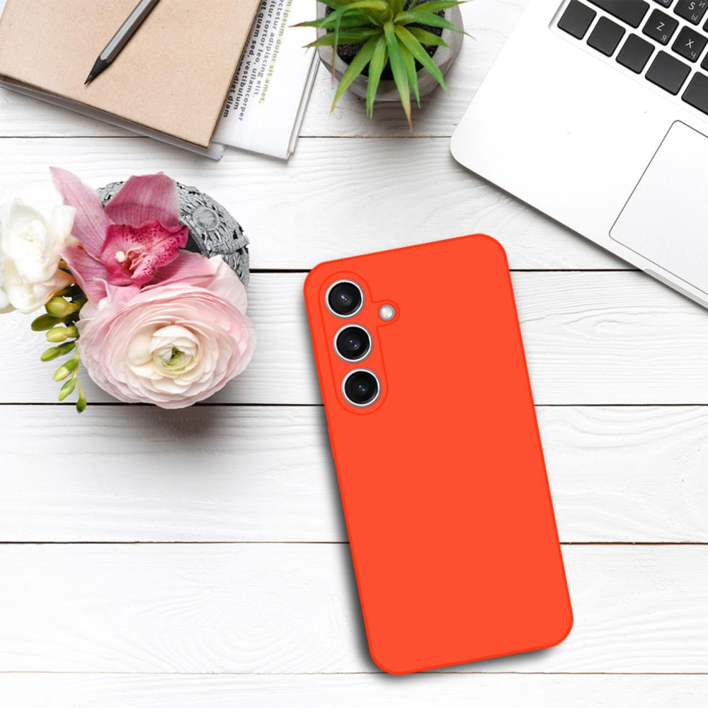 Lemontti Husa Silicon Premium Samsung Galaxy A15 / A15 5G Portocaliu [4]