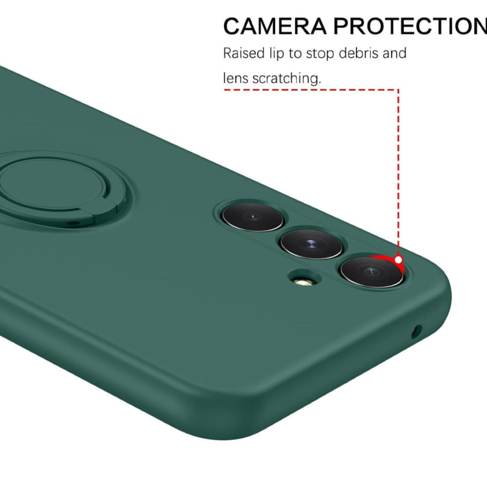 Lemontti Husa Silicon Ring Samsung Galaxy S23 FE Verde [2]