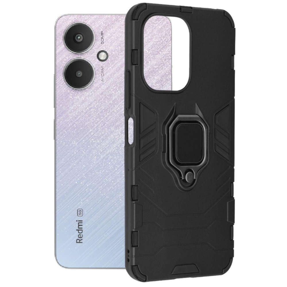 Lemontti Husa Silicon Shield Xiaomi Redmi 13C 4G / 13C 5G / Poco M6 / C65 Negru [6]