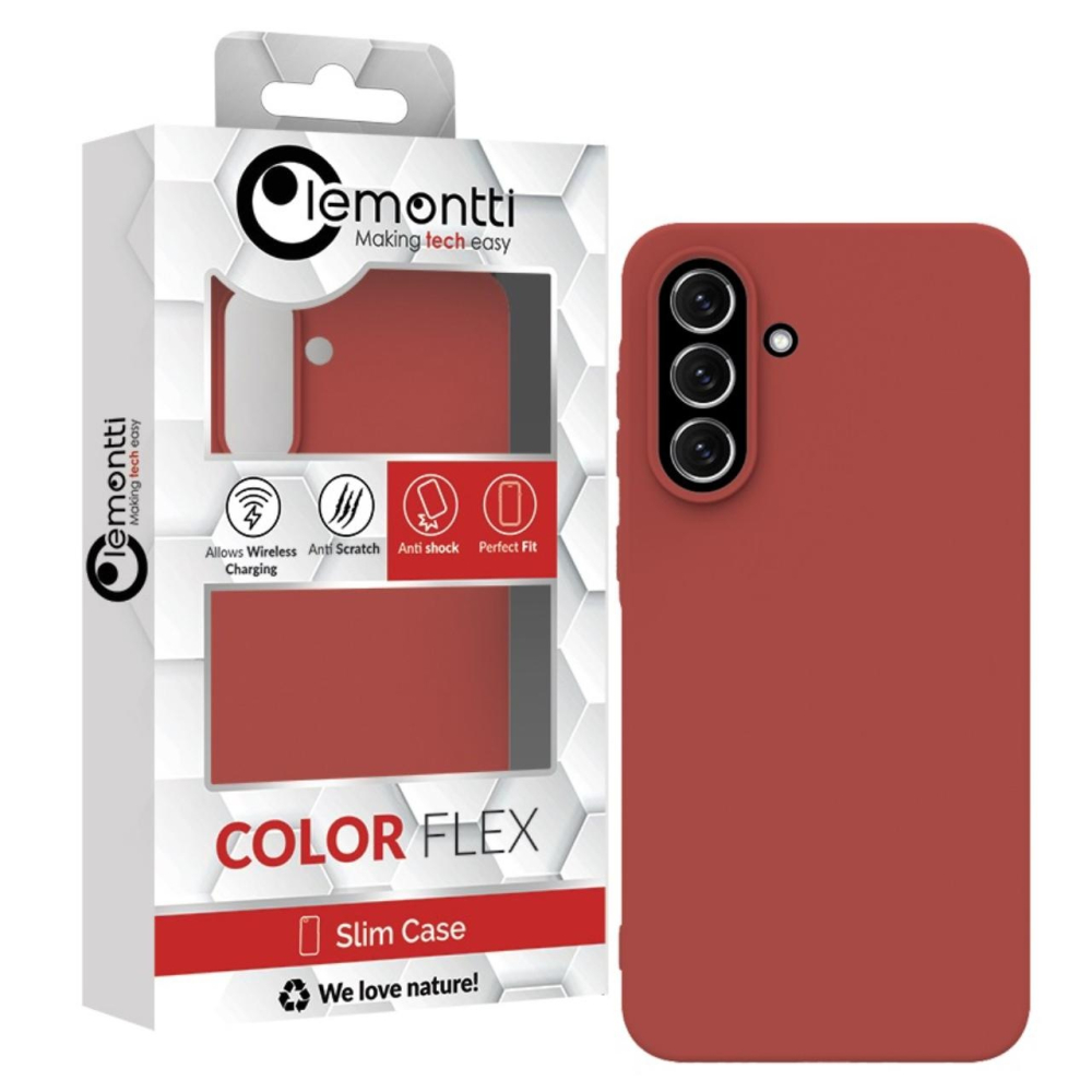 Lemontti Husa Silicon Silky Samsung Galaxy A56 Rosu [5]
