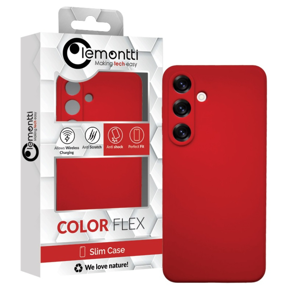 Lemontti Husa Silicon Silky Samsung Galaxy S25 Plus Rosu [4]
