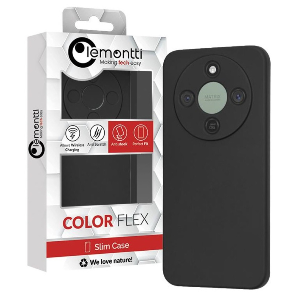 Lemontti Husa Silicon Soft Slim Honor Magic8 Lite Negru [5]