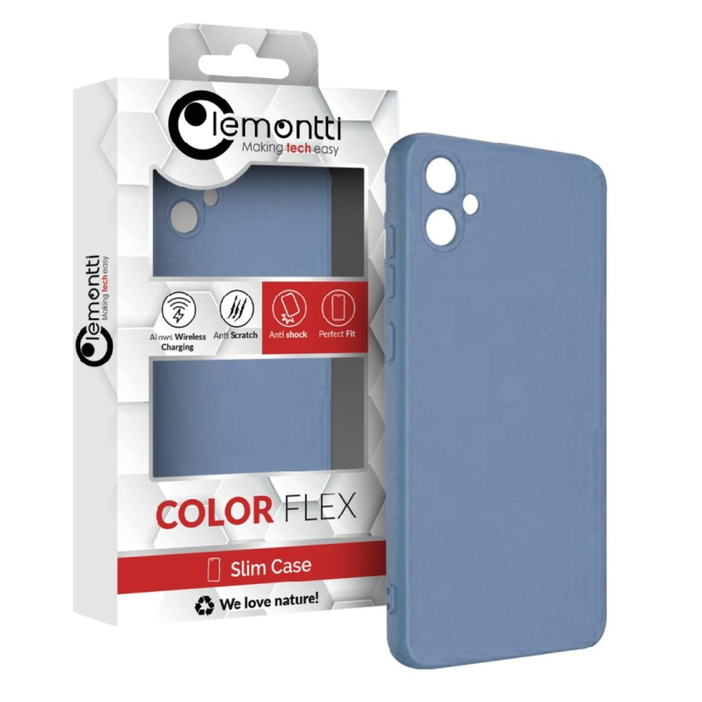 Lemontti Husa Silicon Soft Slim Samsung Galaxy A05 Lavender Gray (material mat si fin, captusit cu microfibra) [7]