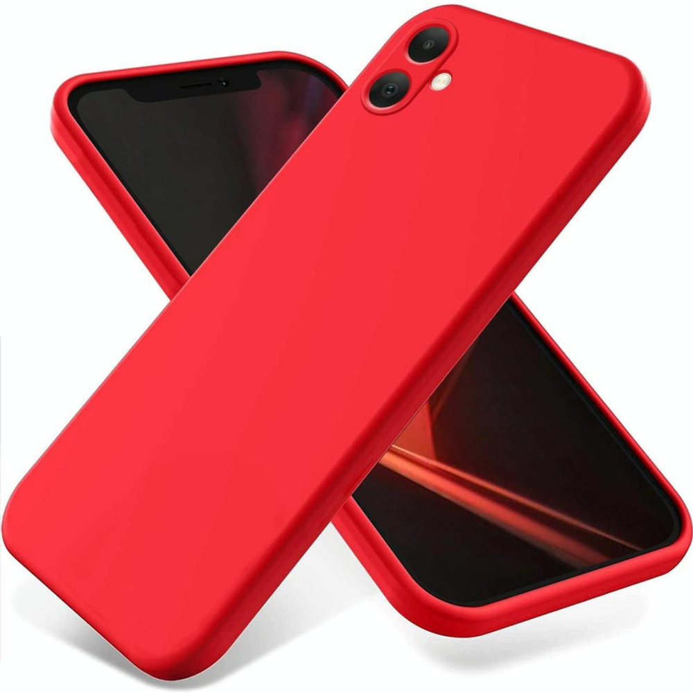 Lemontti Husa Silicon Soft Slim Samsung Galaxy A05 Rosu (material mat si fin, captusit cu microfibra) [5]