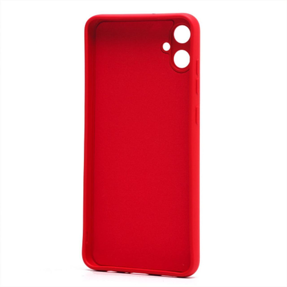 Lemontti Husa Silicon Soft Slim Samsung Galaxy A05 Rosu (material mat si fin, captusit cu microfibra) [3]
