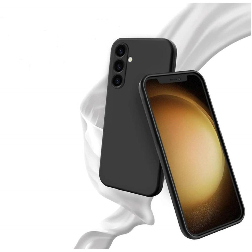 Lemontti Husa Silicon Soft Slim Samsung Galaxy A05s Negru (material mat si fin, captusit cu microfibra) [7]