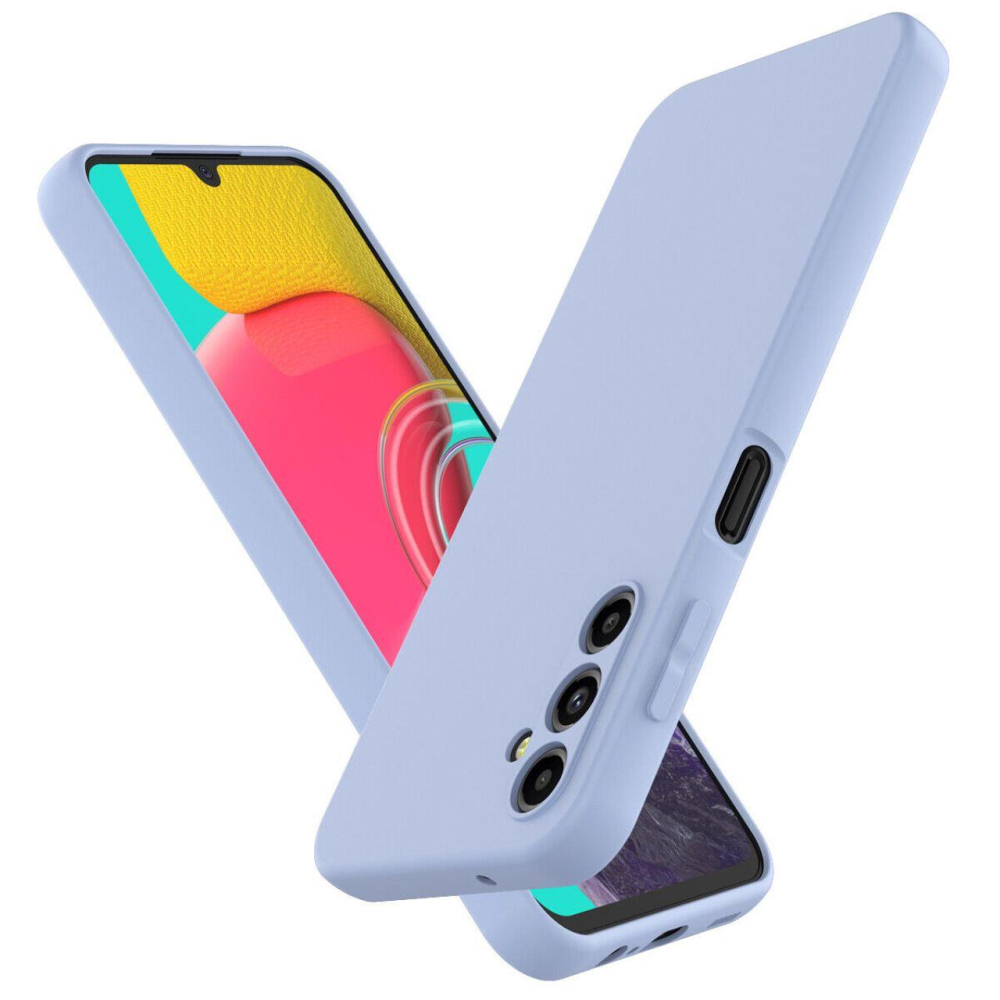 Lemontti Husa Silicon Soft Slim Samsung Galaxy A14 5G Lila (material mat si fin, captusit cu microfibra) [2]
